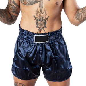 Shorts de Muay Thai personnalisés en satin unisexe, sublimation avec logo personnalisé, marque privée - Product Image 2