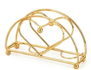 Stylish Golden Metal Napkin <b>Holder</b> Elegant <b>Tissue</b> Stand For Dining Table <b>Kitchen</b> And Home Decor Modern Decorative Organizer - Product Image 1