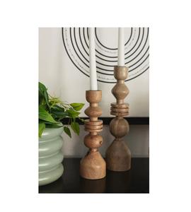 Charmant porte-bougie en bois, idéal pour les coins douillets et une ambiance chaleureuse en soirée. - Product Image 5