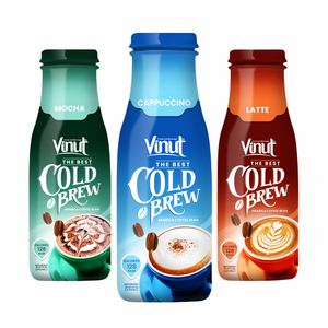 Vinut 405มล. กาแฟเย็นปราศจากกลูเตนปราศจากจีเอ็มโอฉลากส่วนตัว24ขวดต่อกล่องพร้อมตัวอย่างฟรี - Product Image 1