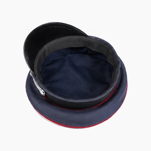 OEM Custom Handmade Ceremonial <b>Peak</b> <b>Cap</b> Embroidered Dress Visor <b>Cap</b> Custom Logo - Product Image 4