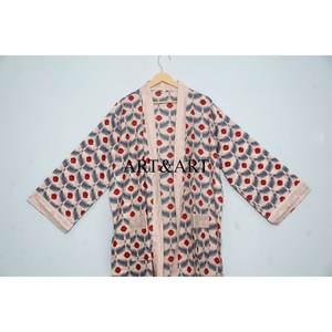 Kimono de Algodón 100% para Mujer, Talla Única, Transpirable, Estampado Floral, para Primavera, Verano y Otoño, Traje de Baño, Bata de Dama de Honor, Elegante y de Secado Rápido, Venta al Por Mayor - Product Image 2