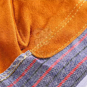 Comfortable Soft Leather Safety Gardening <b>Gloves</b> For Adults With Breathable Fabric For Use - Product Image 4