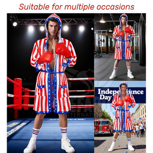 Kimono de Jiu Jitsu y Boxeo de Corte Holgado y Material Duradero, en Oferta, Hecho de Poliéster, para Hombre - Product Image 5