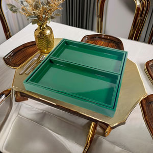 Plateaux en bois peint vintage Plateaux de service en bois pour plateau de stockage des aliments - Product Image 1