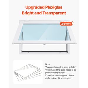 Finestra di Servizio in Lega di Alluminio 36x24 Pollici per Food Truck, Angolo di Apertura 85 Gradi, Marca Awni - Product Image 3