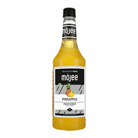 Mojee Ananassiroop 1000 ML Tropische Zoete & Zure Smaak in Fles, Zonder Kunstmatige Aroma's voor Mocktails