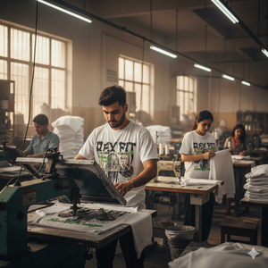 T-shirt pour homme personnalisé OEM, vintage, noir délavé à l'acide, en coton, coupe oversize, streetwear, col rond, manches classiques - Product Image 2