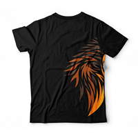 Nueva Camiseta Deportiva Personalizada con Gráfico 3D de Zorro, Sublimada, Transpirable, de Secado Rápido, de Poliéster, para Hombre, Ropa Urbana de Alta Calidad