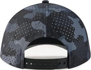 Casquette de camionneur noire réglable pour femme avec ouverture arrière, respirante, style queue de cheval, pour le sport |   Logo personnalisé disponible - Product Image 4