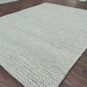 พรมขนสัตว์หนานุ่ม |   พรมปูพื้นขนฟูทำมือจากใยซูแมค |   ลายกราฟิกนามธรรมทันสมัยกันลื่นสำหรับสัตว์เลี้ยง |   ห้องนอนนุ่มสบาย 1 ชิ้น - Product Image 1