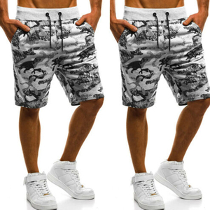 Shorts Bermuda Homme OEM à Imprimé Camouflage avec Cordon de Serrage, Respirants, Décontractés, Sportifs, avec Poches, Taille Mi-Haute, en Polyester Tricoté - Product Image 3