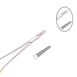 Pince porte-aiguilles à manche plaqué or, en acier inoxydable de haute qualité, instrument chirurgical, outil dentaire, prix abordable, OEM - Product Image 6