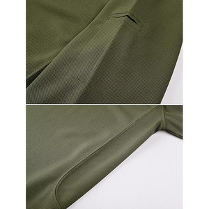Chemise de sport pour homme en tricot uni, séchage rapide, évacuation de l'humidité, pour le golf, avec logo personnalisé, fabricant de vêtements au Pakistan - Product Image 3