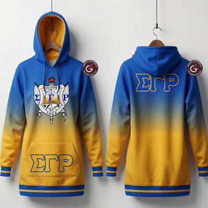 ซิกม่าแกมมาโรผู้หญิงHoodiesฤดูหนาวแฟชั่นลําลองยาวHoodieทําเองBreathableผู้หญิงยาวHoodies - Product Image 2