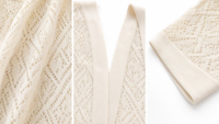 Abaya en maille ajourée personnalisée ODM avec dentelle diamant, légère, pour l'été, tenue modeste, vente en gros OEM