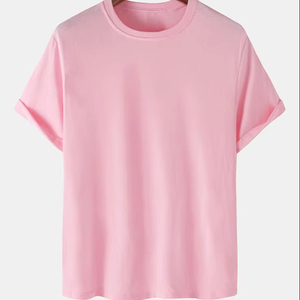 T-shirt à col rond imprimé décontracté avec logo personnalisé, unisexe, design OEM, tissu en polyester/coton de haute qualité, anti-UV - Product Image 1
