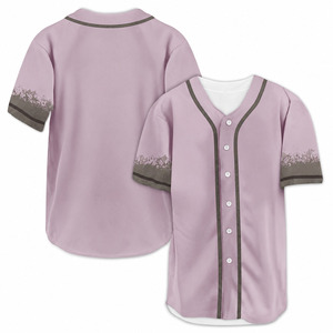 Uniforme de baseball unisexe personnalisé pour adultes, imprimé par transfert thermique, respirant, séchage rapide, coton polyester, antibactérien, idéal pour l'été - Product Image 1
