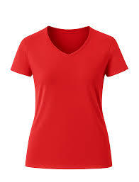 Camiseta Deportiva de Secado Rápido para Mujer, Cuello en V, Tejida, Bordada, de Color Sólido, para Verano - Product Image 1