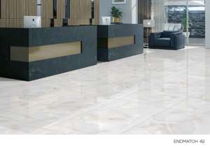 Carreaux de porcelaine émaillée polie modernes 60x120cm 600x1200mm 24x48 pouces, carreaux de sol haute brillance pour salles d'exposition, espaces commerciaux et bureaux - Product Image 4