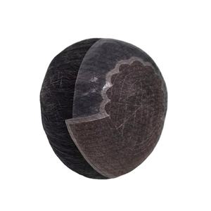 Peluca de Cabello Remy Indio con Frente de Encaje, Modelo Q6, THB 2025, con Flequillo, Base sin Pegamento, Color Rubio, Densidad 130%-250%, Nudos Decolorados - Product Image 5