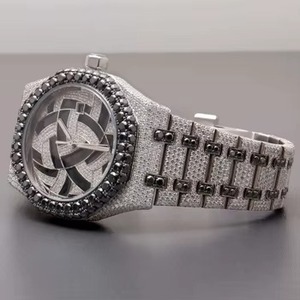 Luxury Mechanical Fashion Diamond Moissanite Sapphire Crystal Ceramic <b>Case</b> Stainless Steel Men's <b>Watches</b> High Quality Indian - Product Image 2