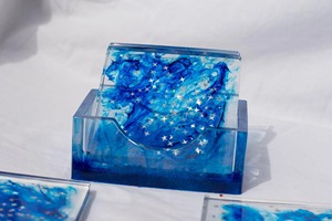 Sous-verres et tapis en résine époxy, sous-verres personnalisés avec logo, sous-verres en résine de pin époxy pour tasses à thé - Product Image 2