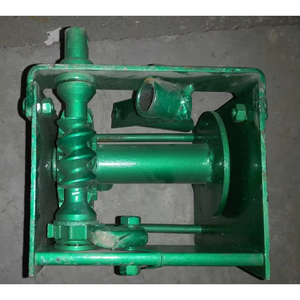 Buy Manual Worm Gear Winch 1 Ton Capacity Heavy Duty Industrial Pulling Winch <b>Material</b> <b>Handling</b> Equipment for Construction - Product Image 1