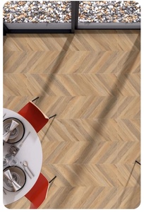 Carrelage en porcelaine imitation bois à chevrons pour salle à manger, cuisine, intérieur - Product Image 1