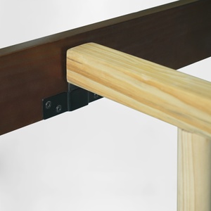 Base de cama de madera de pino macizo, muebles de dormitorio de estilo minimalista, marco de cama con listones, muebles fabricados en Vietnam 24/7, atención al cliente - Product Image 6