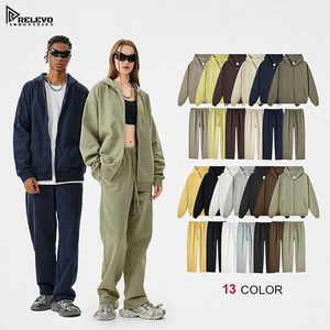 ชุดวอร์มปักลายตามสั่ง |   เสื้อฮู้ดดี้และกางเกงวอร์มผ้าเฟรนช์เทอร์รี่ 420GSM ขายส่ง น้ำหนักเบา สวมใส่สบาย - Product Image 1