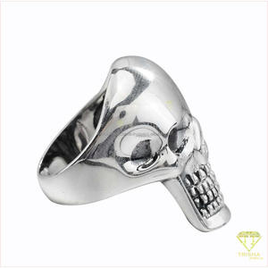 Anillo de Plata de Ley 925 con Esqueleto y Moissanita, Joyería Gótica para Hombre, Proveedores Mayoristas, Importadores y Marcas de Boutique - Product Image 4