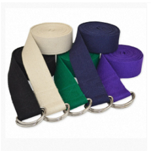 Sangle de yoga en coton multicolore réglable pour exercices d'étirement, vente en gros, prix avantageux, provenance indienne - Product Image 1