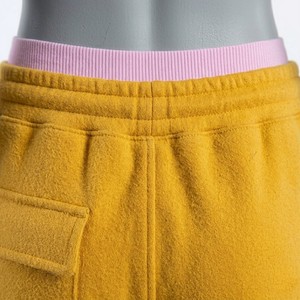 Premium Yellow Cargo Sweatpants Elastic Waist <b>Drawstring</b> Wide Leg Casual Utility Pants Relaxed Fit Streetwear Lounge <b>Trousers</b> - Product Image 3