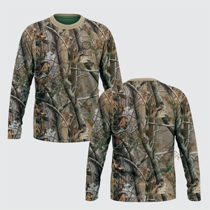 Chemises de chasse et de pêche camouflage à manches longues pour hommes, personnalisables avec logo, UPF50+, séchage rapide, légères, respirantes et discrètes, collection 2026 (vente en gros) - Product Image 4