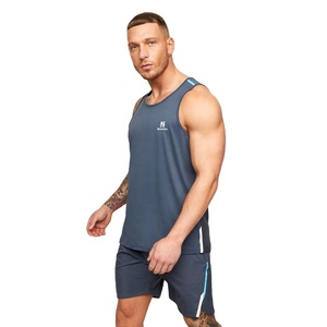 Mesh gris couleur fit sec hommes gym débardeur Polyester Slim Fit ActivewearMen Stringer gymnases musculation - Product Image 1