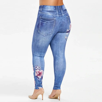 Jean en denim vintage pour femme, coupe droite large, taille haute, déchiré et ajouré, modèle le plus vendu