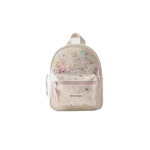 New Fashion Girls' Canvas Transparent Waterproof <b>Mini</b> <b>Backpack</b> with Zipper Closure for Kindergarten Wholesale Price - Product Image 1