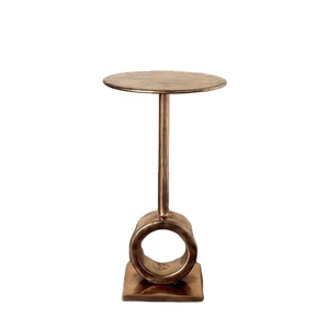 Modern End <b>Table</b> With Round Top Side <b>Table</b> for Living Room Luxury Restaurants Hotel And Cafes - Product Image 3