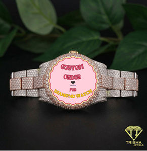 Reloj de Lujo Personalizado con Diamantes Cultivados en Laboratorio VVS, Estilo Hip Hop para Hombre - Product Image 2
