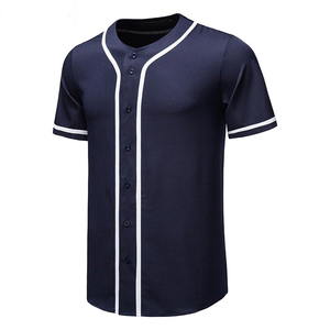 Layanan OEM Pakaian Olahraga Lengan Pendek Berbahan Mesh Bernapas, Desain Sublimasi Penyerap Keringat, Jersey Baseball Softball - Product Image 5