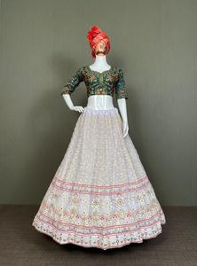 Vestido de otoño elegante con encaje de diamantes y pedrería, largo hasta el suelo, para oficina, con bordado de lentejuelas, de crepé, corte en A, 54354 - Product Image 4