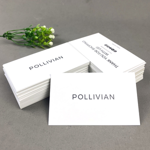 Iconos Personalizados para Redes Sociales, Tarjeta de Agradecimiento Empresarial Elegante y Minimalista con Acabado Blanco Mate para Comprar con Nosotros - Product Image 4