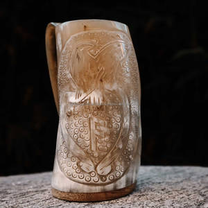 Taza de cuerno pulido de alta calidad de estilo moderno, Color Natural, experiencia de bebida de cerveza Premium, producto artesanal Natural - Product Image 4