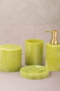 Stylish Resin <b>Bathroom</b> <b>Set</b> Marble Effect Modern Vanity <b>Accessories</b> Soap Dispenser Toothbrush Cup Soap Dish Countertop Vanity - Product Image 6