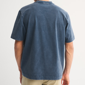 Camiseta de Hombre con Logotipo Personalizado, Lisa, Teñida con Ácido, de Secado Rápido, Informal y para Uso Diario, 100% Algodón, Lavada con Ácido - Product Image 5
