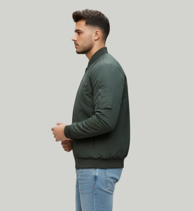 Men Casual Bomber <b>Jacket</b> Lightweight Windbreaker <b>Slim</b> <b>Fit</b> Spring Autumn <b>Jacket</b> - Product Image 2