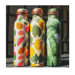 Pure <b>copper</b> water <b>bottle</b> for daily <b>drinking</b> with leak proof cap supporting natural hydration digestion and healthy lifestyle - Product Image 3