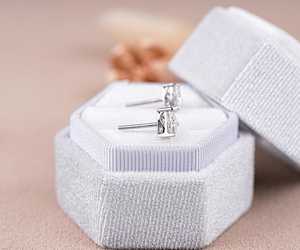 IGI Lab Diamond <b>Stud</b> Trillion Cut <b>Stud</b> <b>Earrings</b> 14K Gold Minimalist <b>Earrings</b> Everyday Wear <b>Earring</b> Pair Vintage Style <b>Earrings</b> - Product Image 4