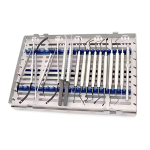 Kit de Cirugía Mucogingival Manual Sambrialmed International, Recubierto en Negro, 15 Piezas, Casetes de Acero Inoxidable, Reutilizables, con Certificación CE - Product Image 1